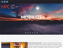 Tablet Screenshot of humanperformancecenter.com